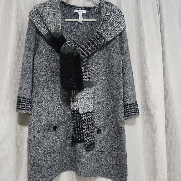 Women's Style & Co Sweater Dress with a Matching Scarf - Picture 10 of 16